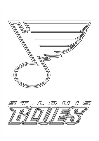 St. Louis Blues Logo Coloring Page